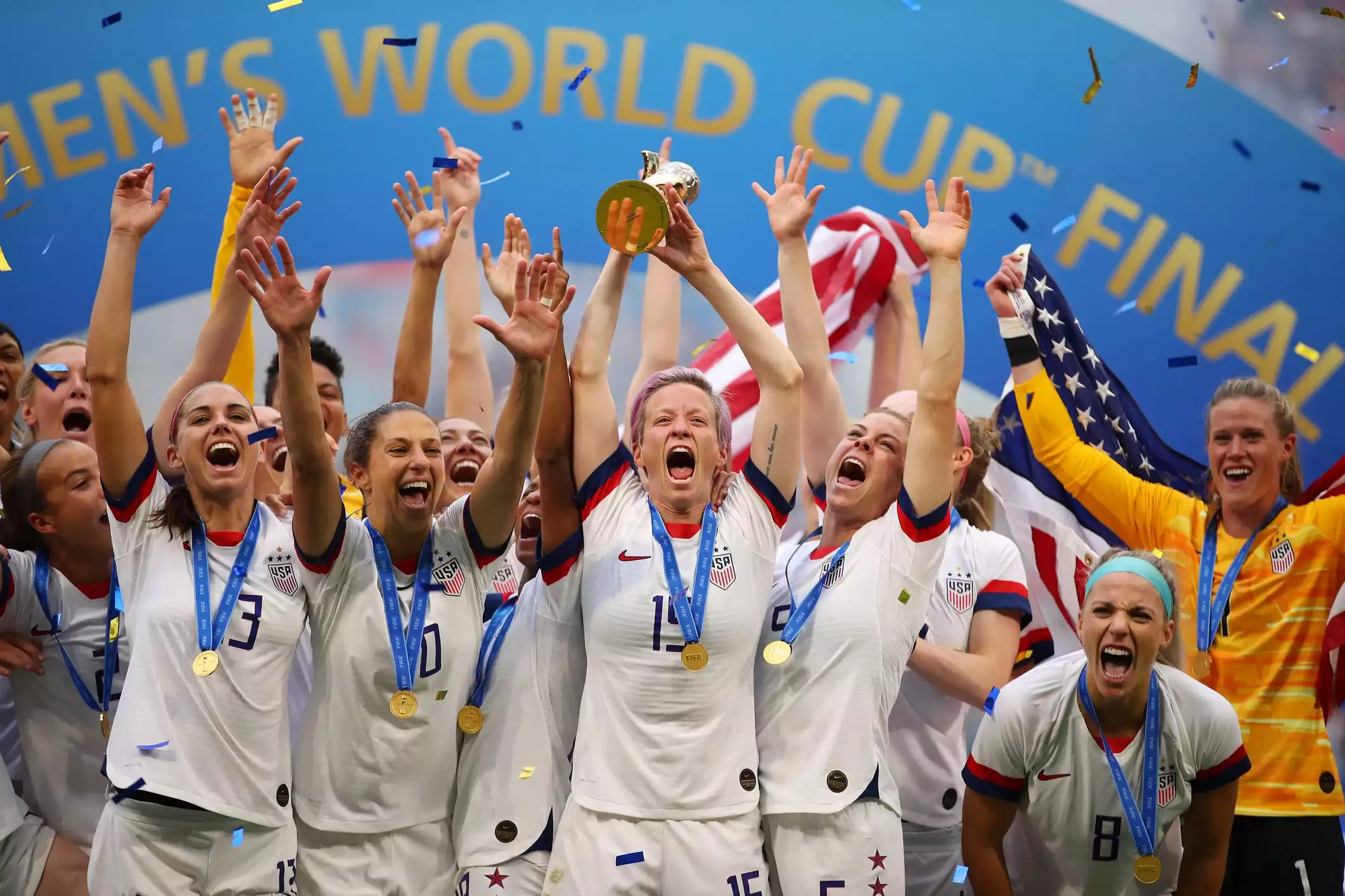 USA Women's National Soccer Team performing live