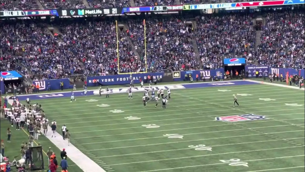 NFL International Series: New York Giants vs Carolina Panthers performing live at Allianz Arena.