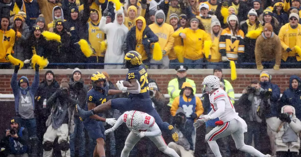 Wisconsin Badgers at Michigan Wolverines Football performing live at Michigan Stadium.