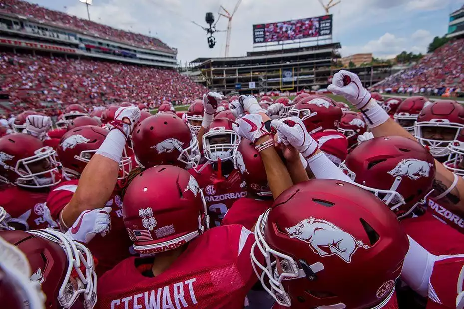2024 Arkansas Razorbacks Football Season Tickets (Includes Tickets To All Regular Season Home Games) performing live at Donald W. Reynolds Razorback Stadium.