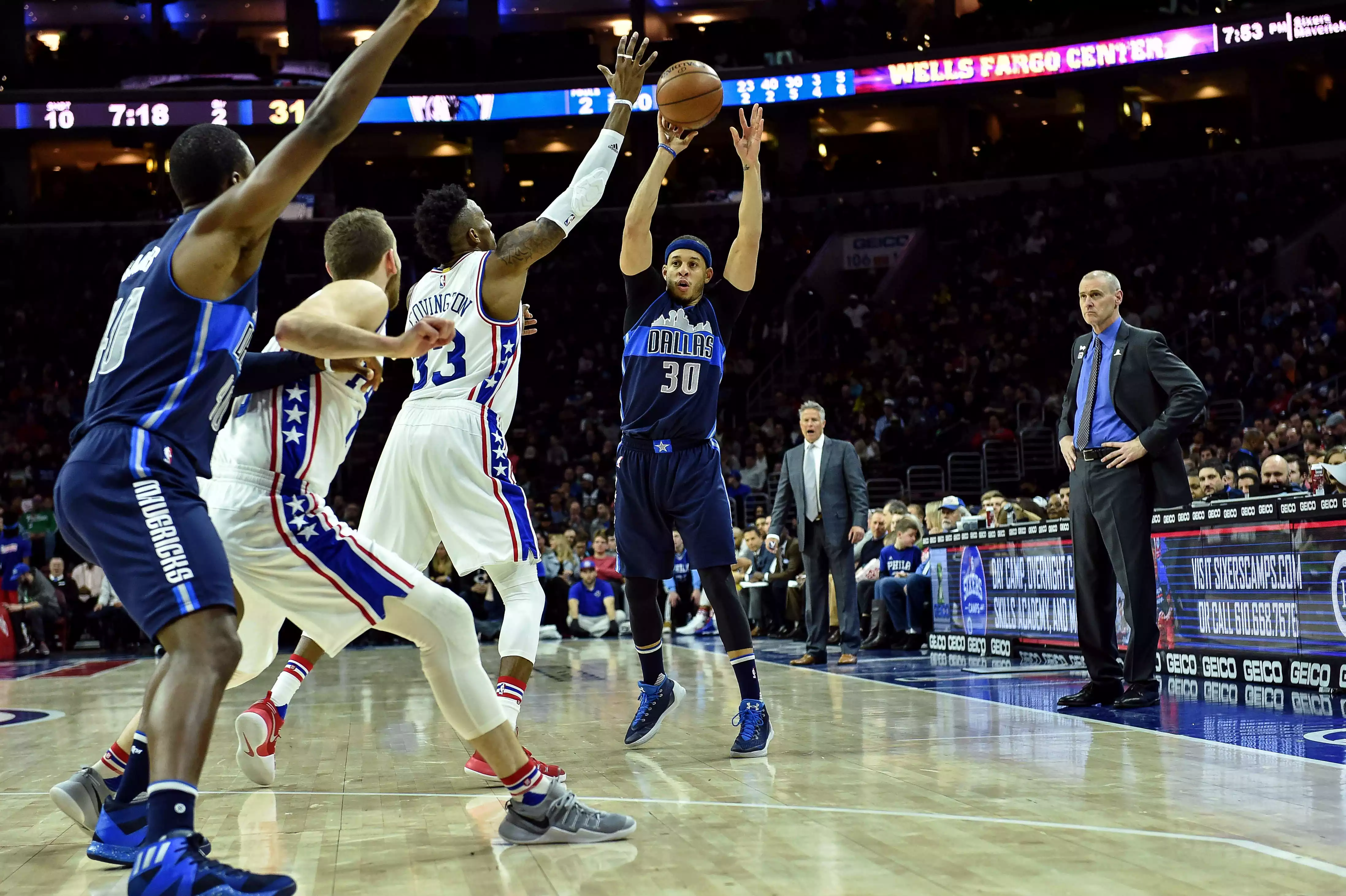 Boston Celtics at Philadelphia 76ers performing live at Wells Fargo Center - PA.