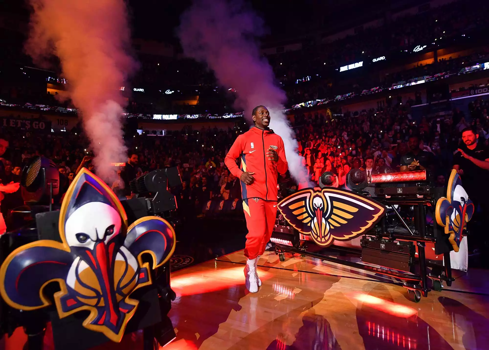 Oklahoma City Thunder at New Orleans Pelicans performing live at Smoothie King Center.