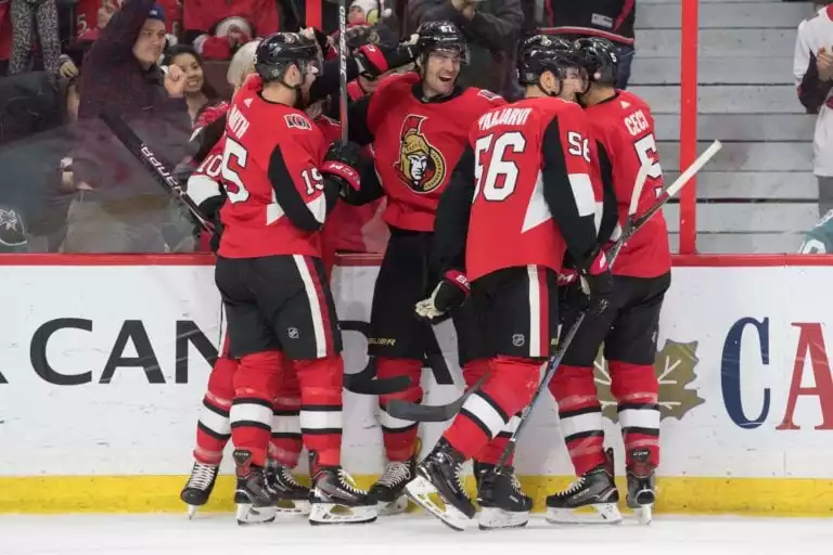 Nashville Predators at Ottawa Senators performing live at Canadian Tire Centre.