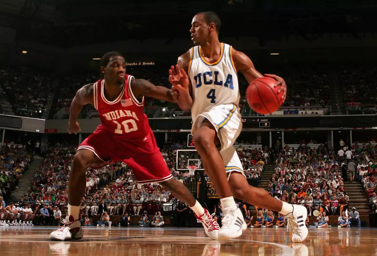 Cal State Fullerton Titans at UCLA Bruins Basketball performing live at Pauley Pavilion - UCLA.