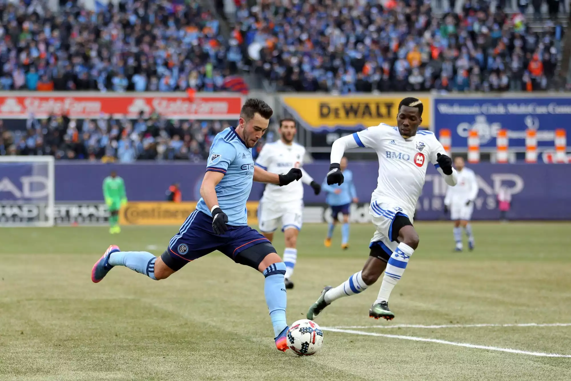 Seattle Sounders FC at New York City FC (Venue TBD) performing live at Yankee Stadium.