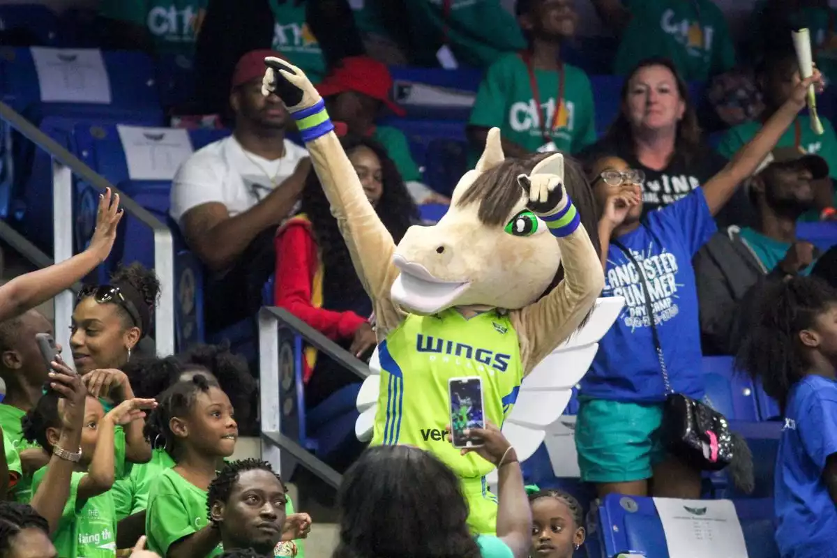 Indiana Fever at Dallas Wings (Moved from College Park Center) performing live at American Airlines Center.