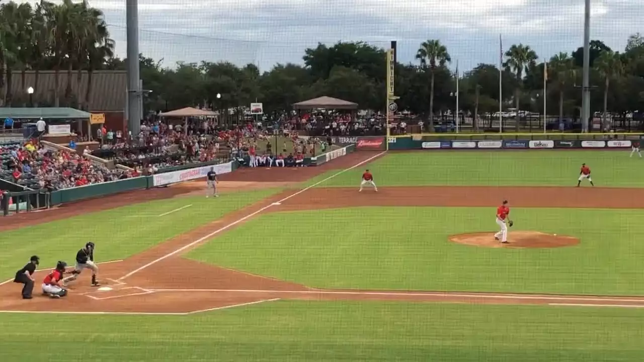 Gwinnett Stripers at Jacksonville Jumbo Shrimp performing live at VyStar Ballpark.