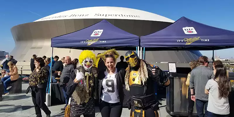 New Orleans Saints VIP Tailgate - Browns vs. Saints performing live at Benson Tower.