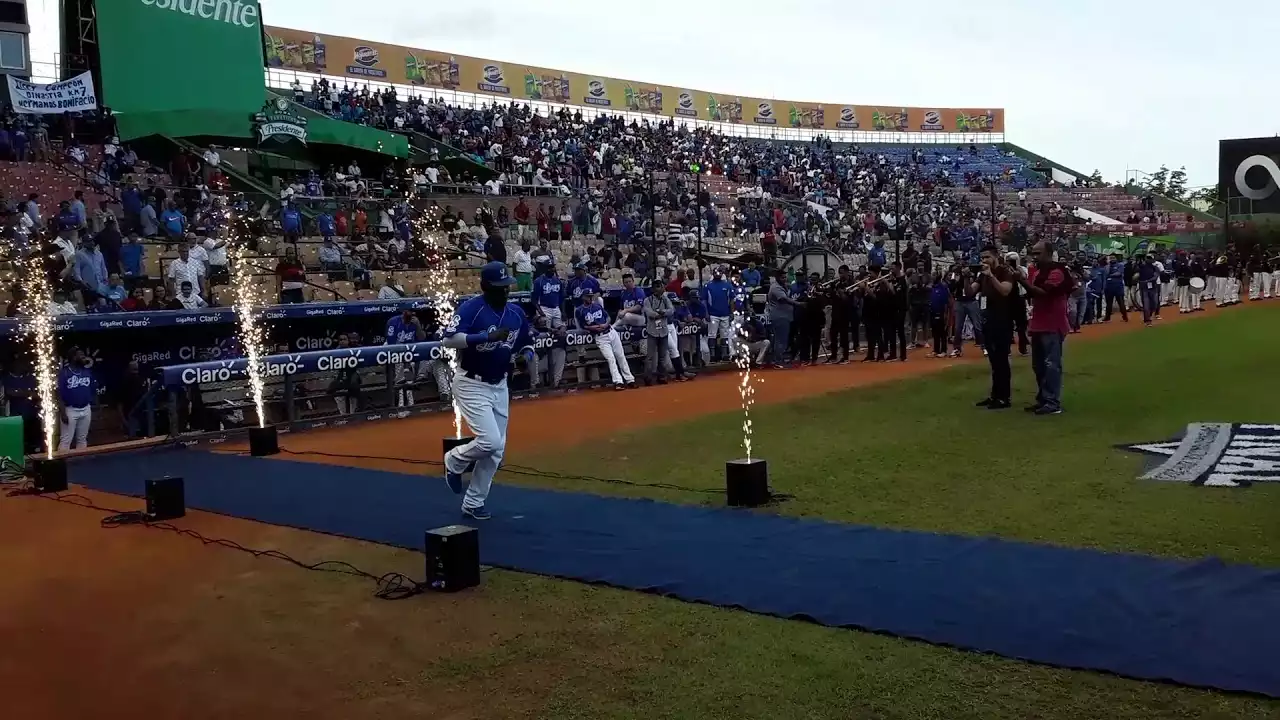 Los Tigres del Licey vs. Las Aguilas Cibaenas performing live at Citi Field.